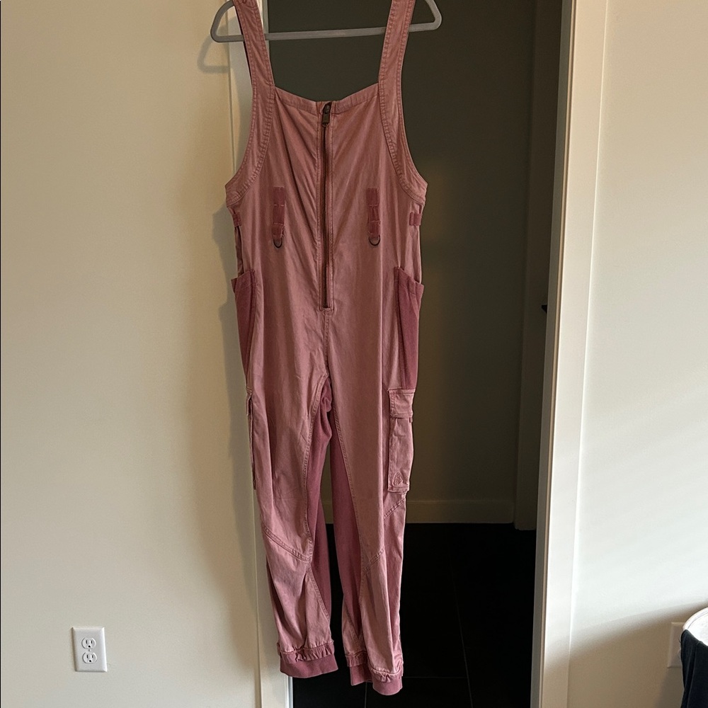 Free People Fast Track Onesie. Sz Medium. Pink. Blush. Rose.